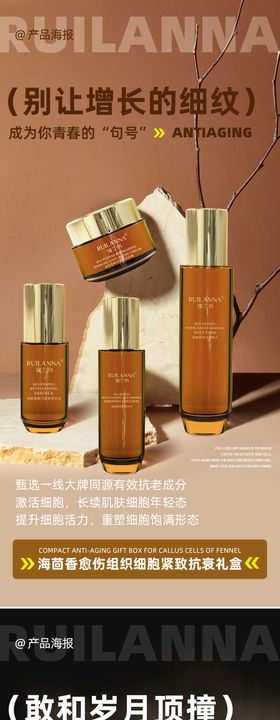抗衰产品系列海报