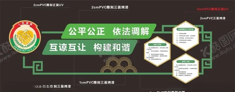 编号：10699606261137279535【酷图网】源文件下载-调解室文化墙