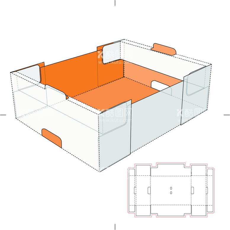 编号：45072109250629376514【酷图网】源文件下载-包装盒刀版图 