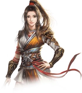 游戏人物剪影将领战争中国风