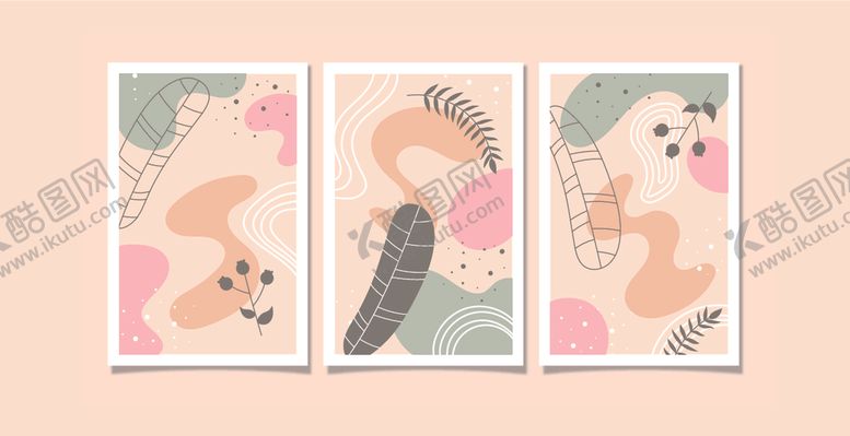 编号：81033810120159365241【酷图网】源文件下载-可爱动物插画三联图