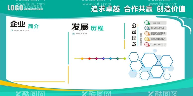 编号：29370611201259098078【酷图网】源文件下载-公司文化墙