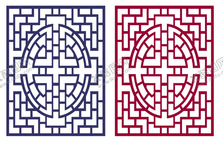 编号：91823610241223005668【酷图网】源文件下载-中式边框设计元素PSD分层素材