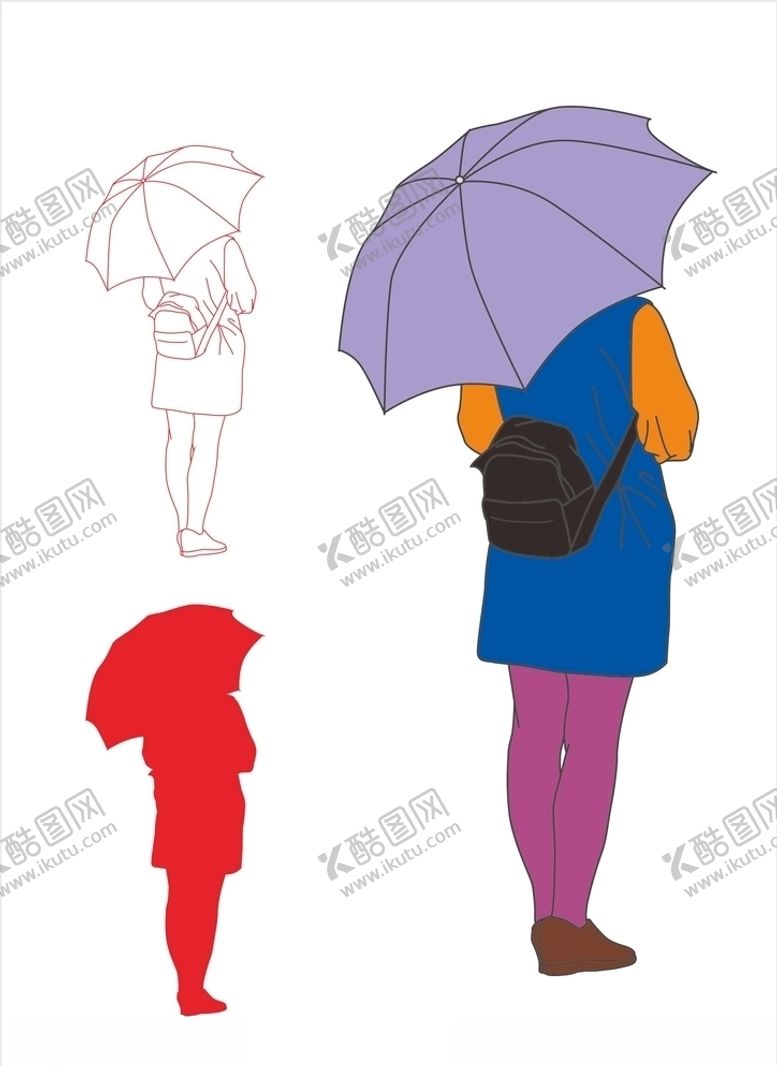 编号：55336207080003549909【酷图网】源文件下载-执伞观花