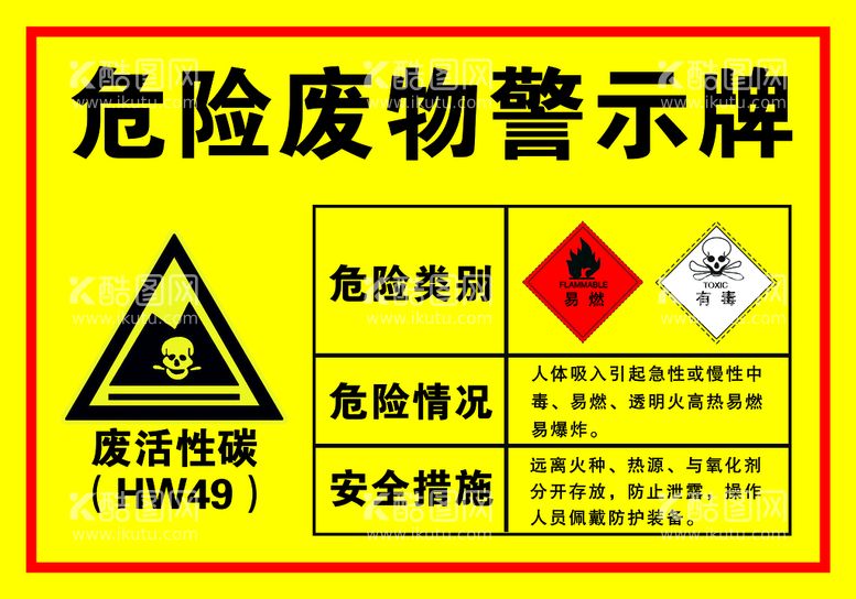 编号：78430110031452084687【酷图网】源文件下载-危险废物警示牌