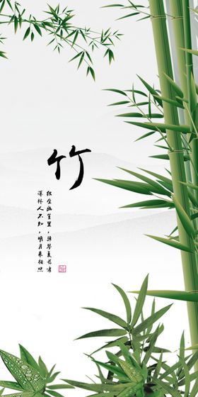 清新竹装饰画