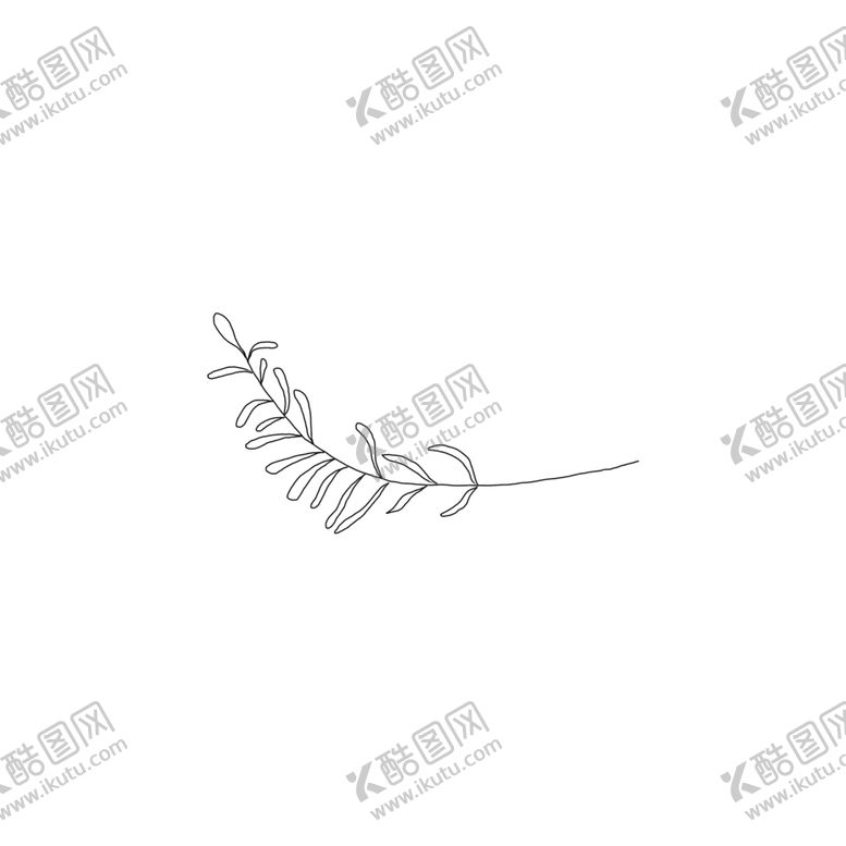 编号：61788009272020528750【酷图网】源文件下载-手绘植物叶片