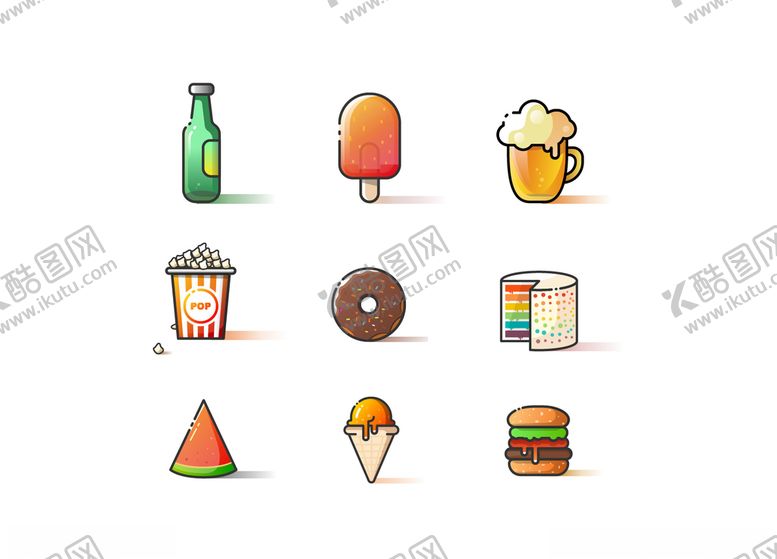 编号：71019810012040541764【酷图网】源文件下载-食品图标