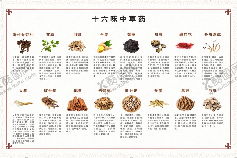 编号：99236310190329049396【酷图网】源文件下载-中药展板