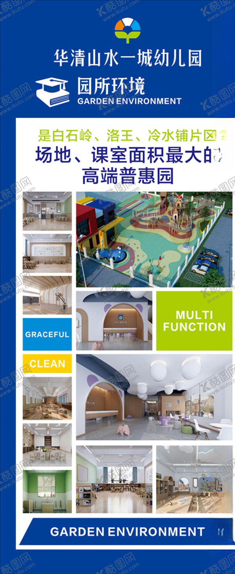编号：62687903120814049552【酷图网】源文件下载-园所简介展架