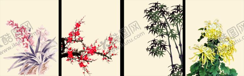编号：26068905090415533556【酷图网】源文件下载-梅兰竹菊