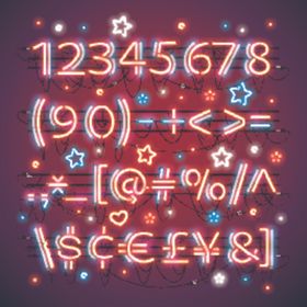 霓虹字母