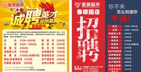 招聘超市设计海报