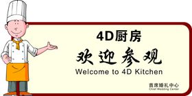 4D厨房标牌