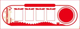 党建文化墙展厅设计社区背景设