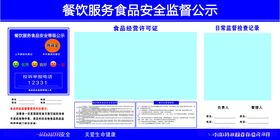 食品安全监督信息公示栏