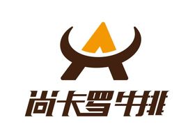 尚卡罗牛排LOGO标志