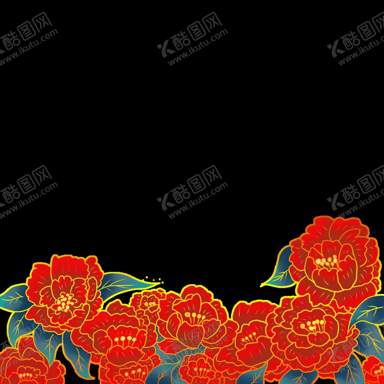 编号：26091610170046444662【酷图网】源文件下载- 国潮牡丹花