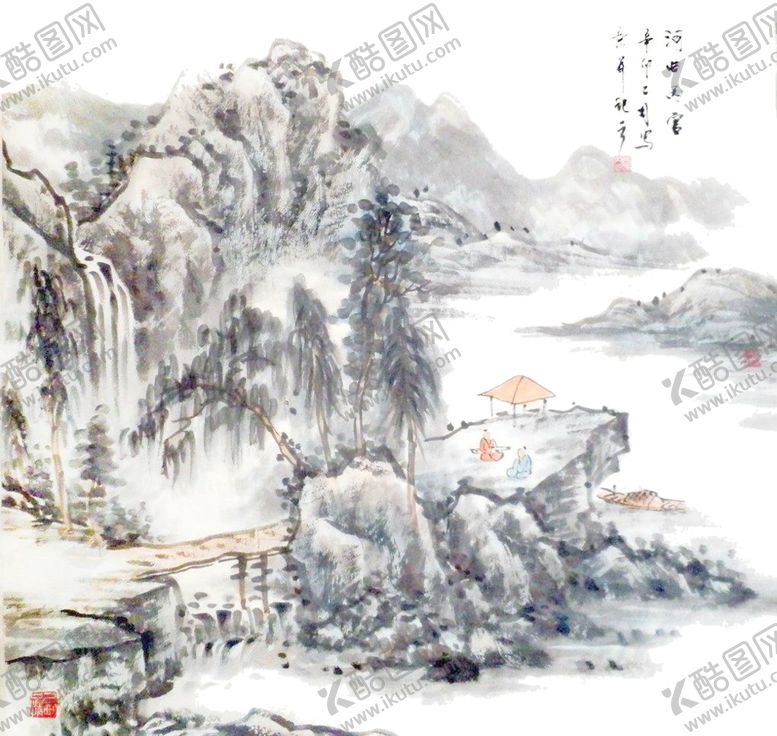 编号：15313104241024338575【酷图网】源文件下载-水墨山水