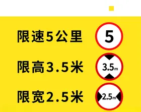 限速高宽图标