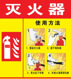 灭火器使用方法