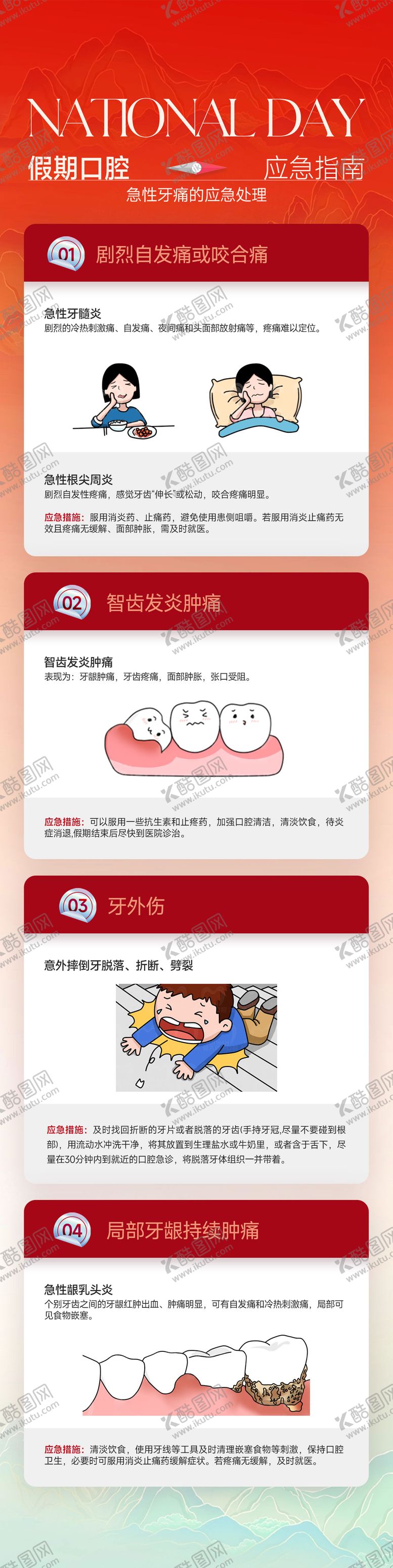 编号：38427601232036398373【酷图网】源文件下载-口腔牙痛应急海报