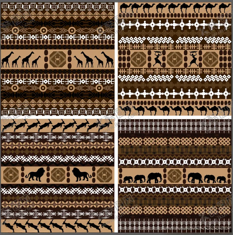 编号：78460911020123325317【酷图网】源文件下载-非洲部落风几何图案纹理