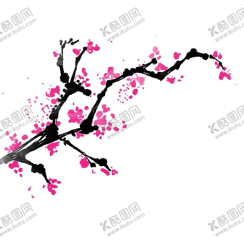 编号：54453610041335369064【酷图网】源文件下载-梅花树枝元素
