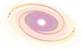 宇宙星空宇航员飞船插画图片