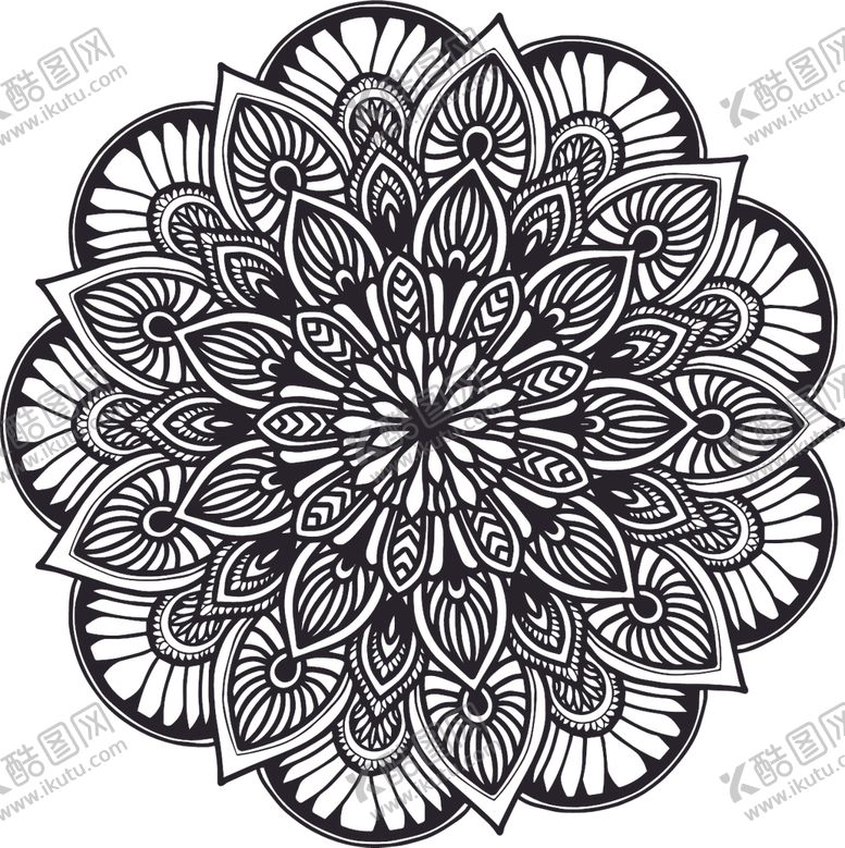 编号：59034210301757161339【酷图网】源文件下载-曼陀罗花纹