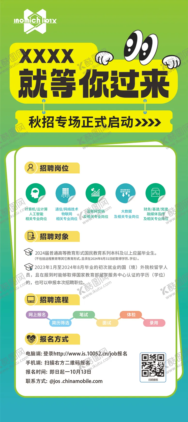 编号：31290208102319429166【酷图网】源文件下载-招聘展架