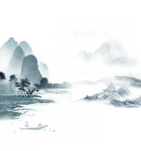 水墨山水素材