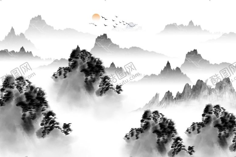 编号：36347007022322096004【酷图网】源文件下载-水墨画