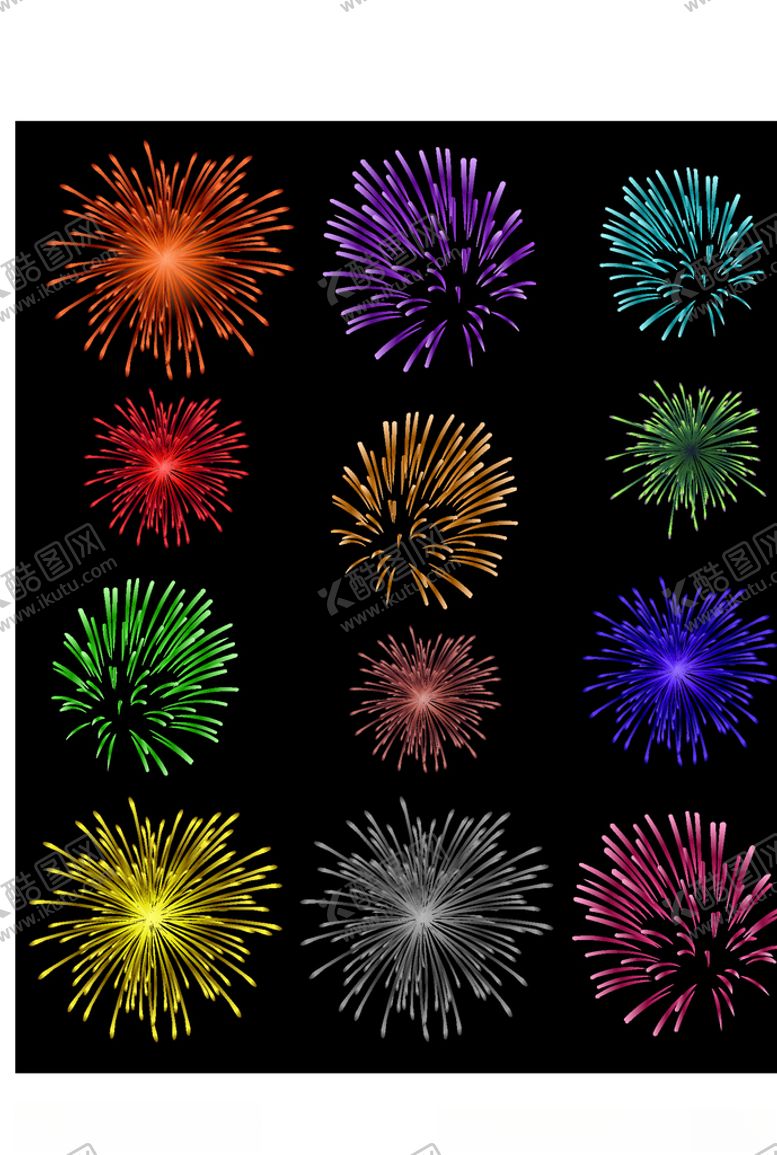 编号：30154109282356051058【酷图网】源文件下载-烟花元素