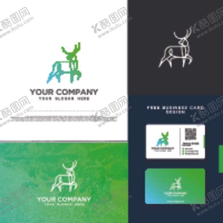 编号：20489810070212176931【酷图网】源文件下载-鹿头标志