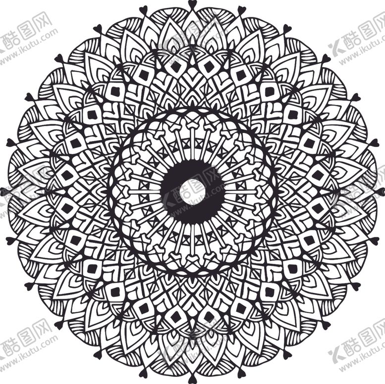 编号：77544510310209168241【酷图网】源文件下载-曼陀罗花纹