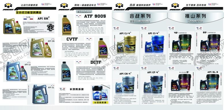 编号：13655105021042187594【酷图网】源文件下载-法勃尔润滑油宣传产品四折页