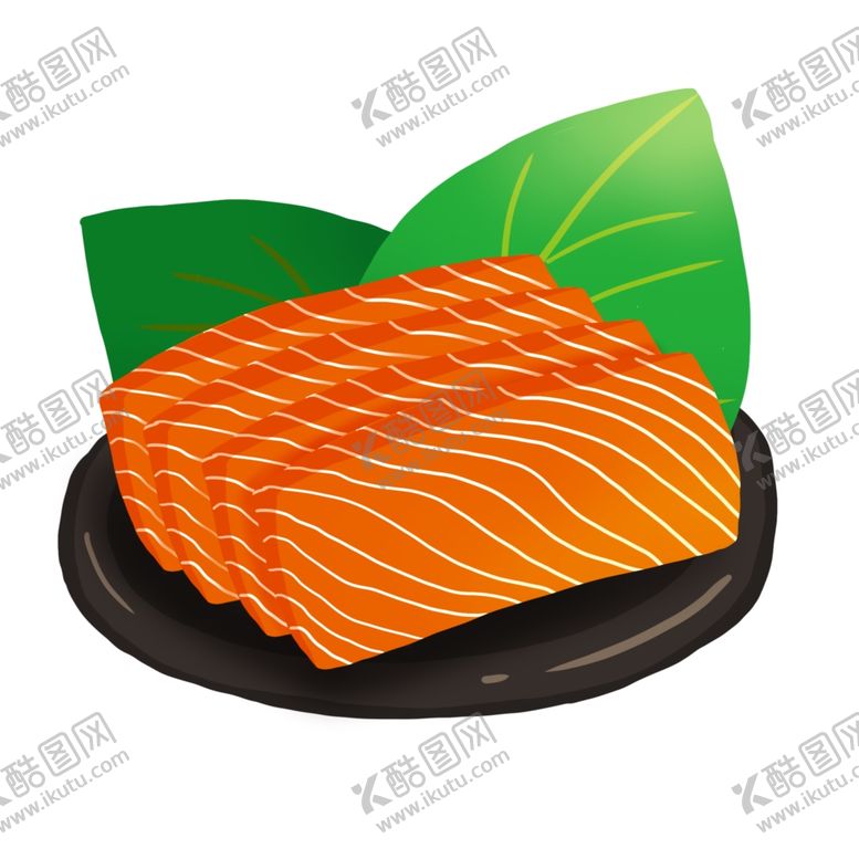 编号：60483710061652138034【酷图网】源文件下载-手绘三文鱼