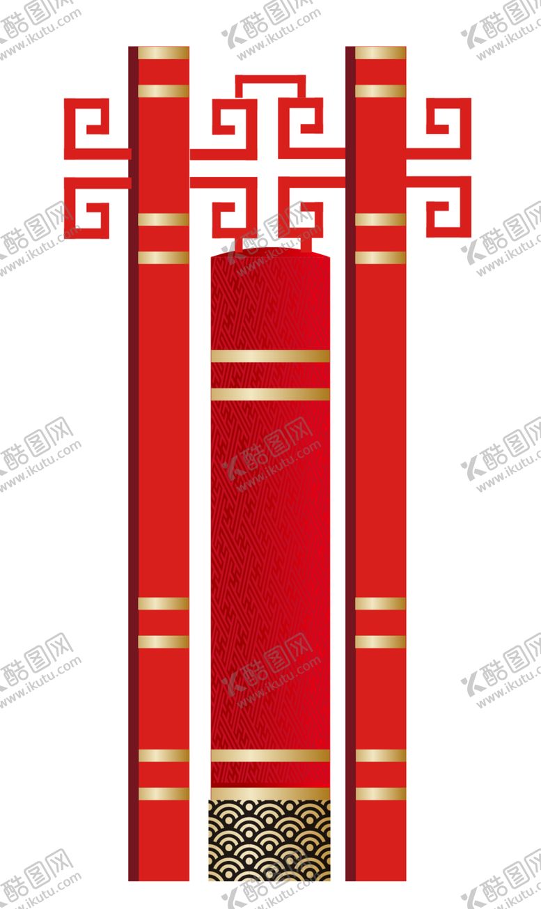 编号：41425705080823027615【酷图网】源文件下载-新年海报背景元素PNG素材