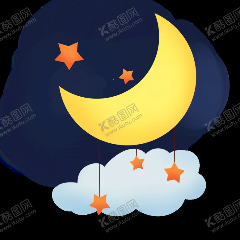 编号：94768309151924150974【酷图网】源文件下载-星星月亮元素卡通PSD