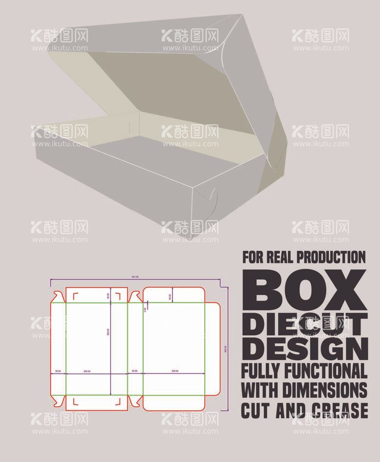编号：81501311280504221022【酷图网】源文件下载-盒子刀模尺寸展开细节图图片
