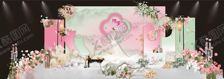 编号：99740602180740131400【酷图网】源文件下载-新中式婚礼现场小众婚礼春天