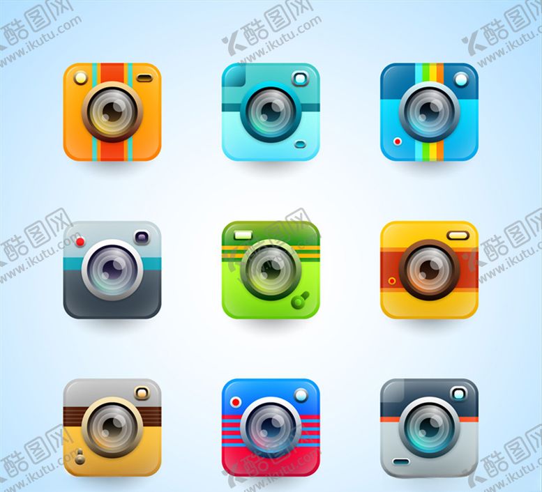 编号：42781609101138176652【酷图网】源文件下载-矢量相机元素素材