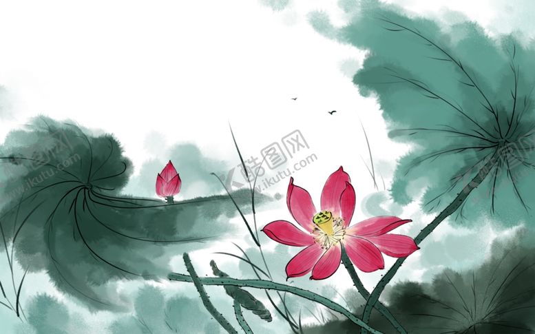 编号：61608206260425451853【酷图网】源文件下载-手绘荷花插画