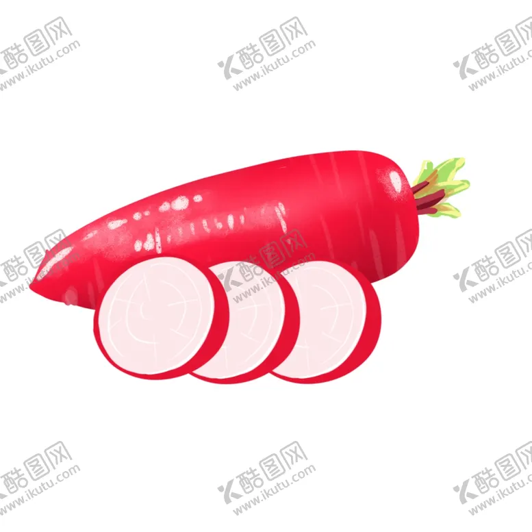 编号：31765411261657277898【酷图网】源文件下载-卡通萝卜切片