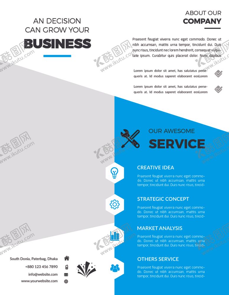 编号：60699010061800031181【酷图网】源文件下载-创意时尚单页