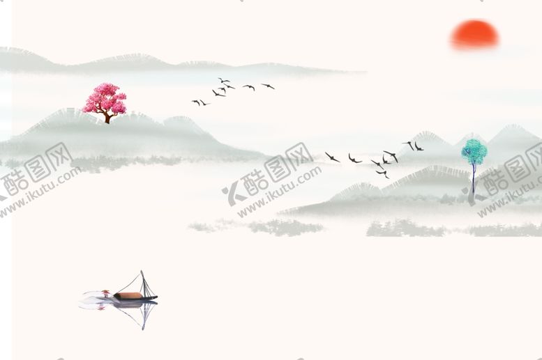 编号：38820305041951223541【酷图网】源文件下载-水墨山水