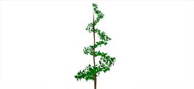 荷花模型 园林绿化植物  树