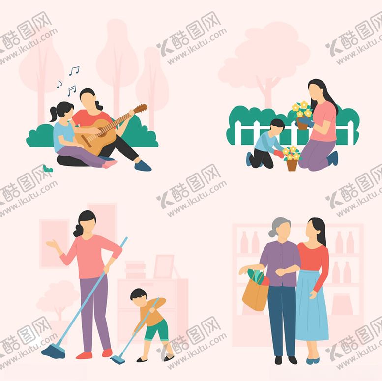 编号：71871509231508096123【酷图网】源文件下载-多样家庭日常温馨瞬间