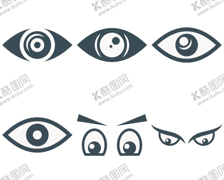 编号：21926105120910283725【酷图网】源文件下载-卡通眼睛